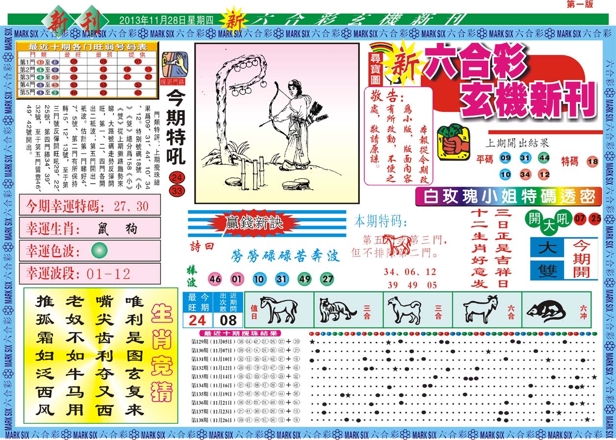 六合彩玄机新刊