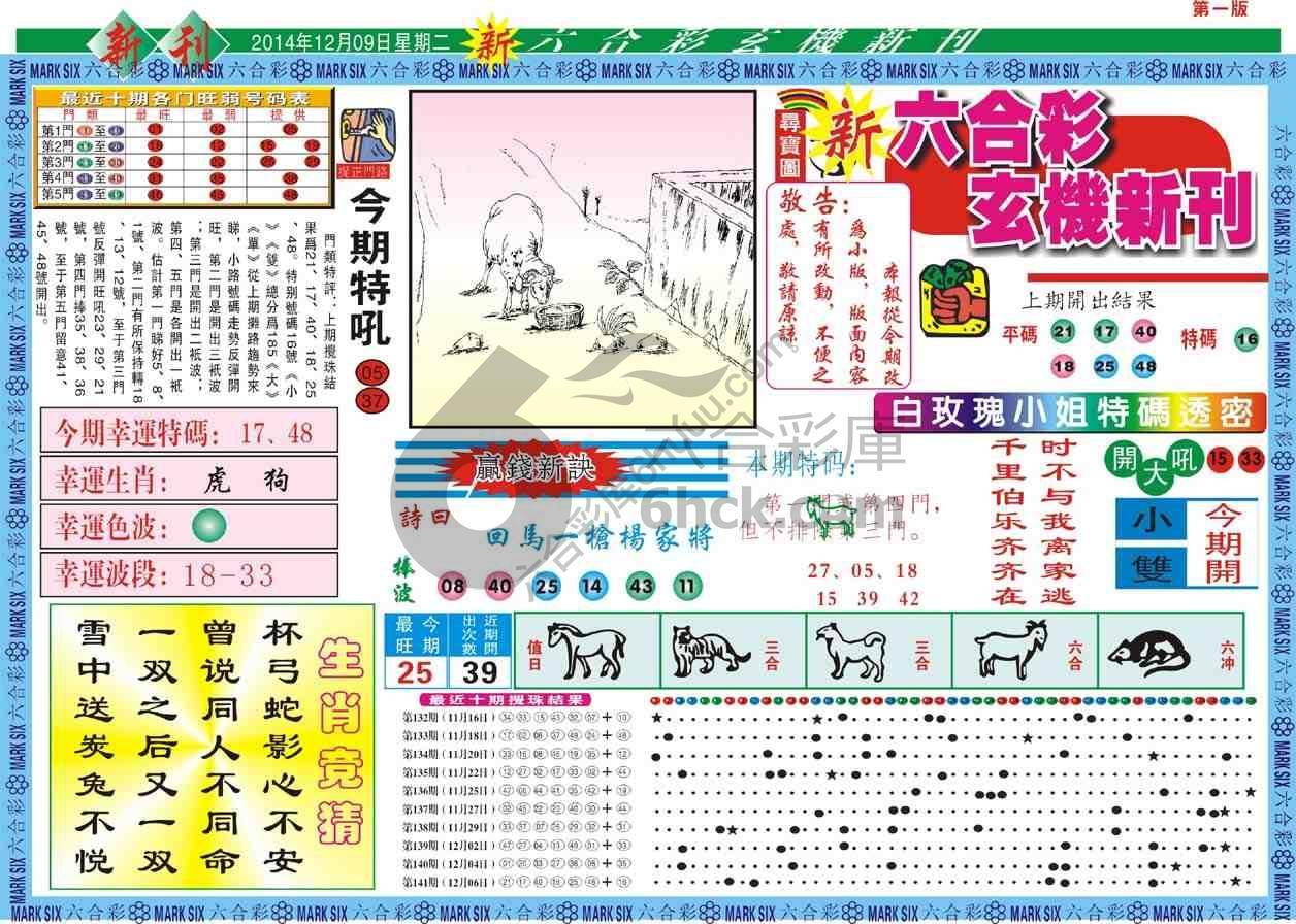 六合彩玄机新刊