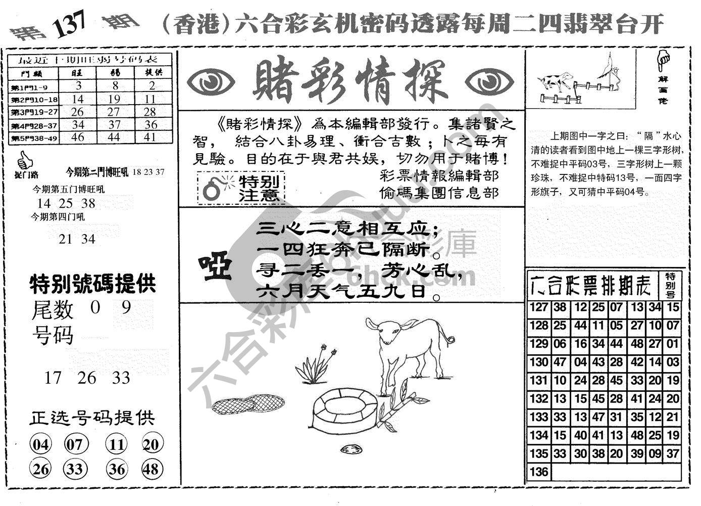 赌彩情探