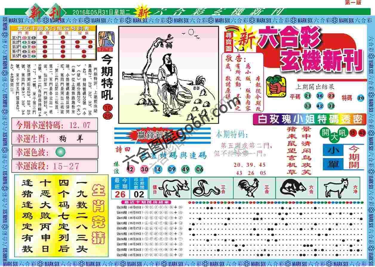 六合彩玄机新刊