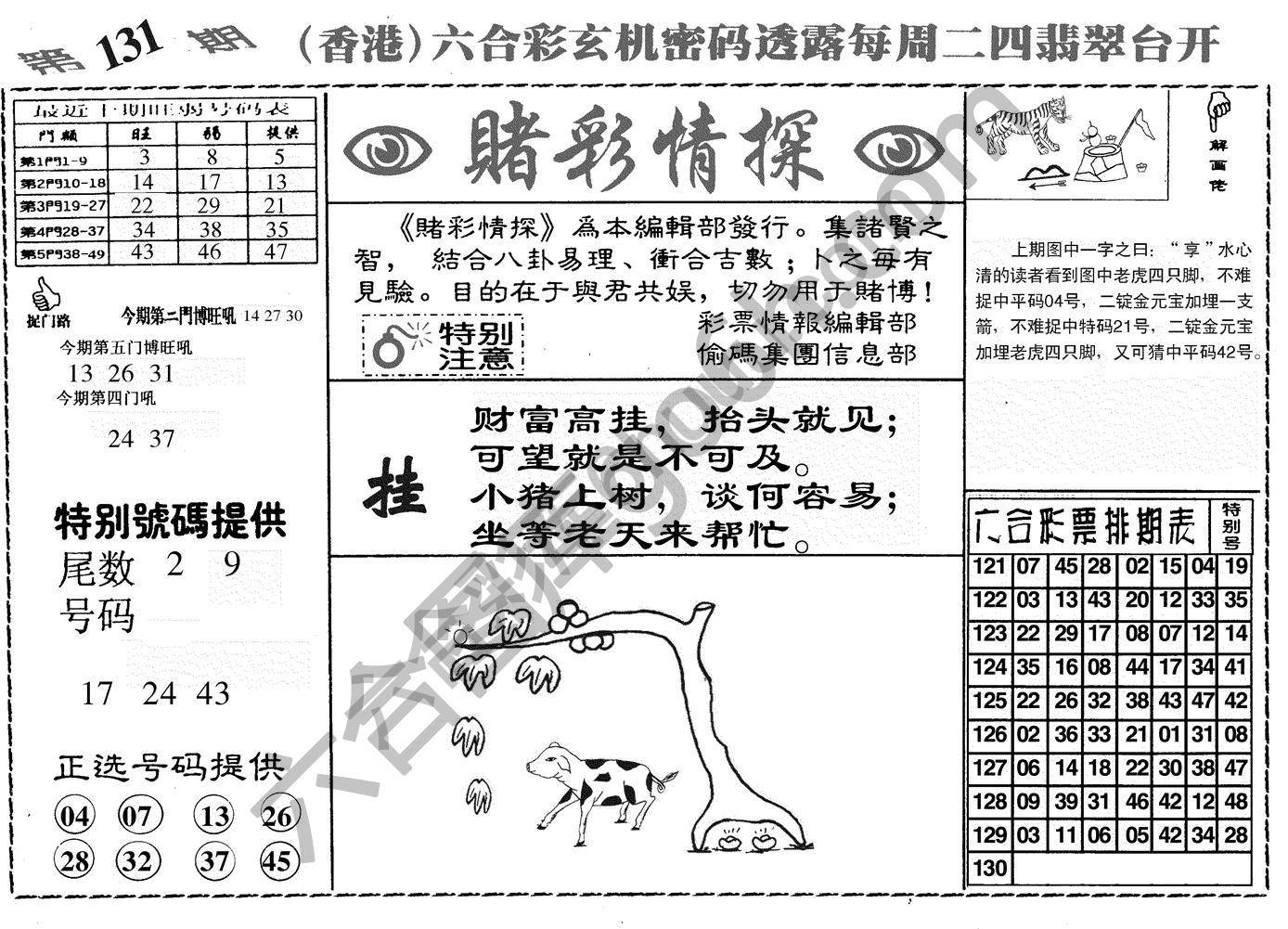 赌彩情探