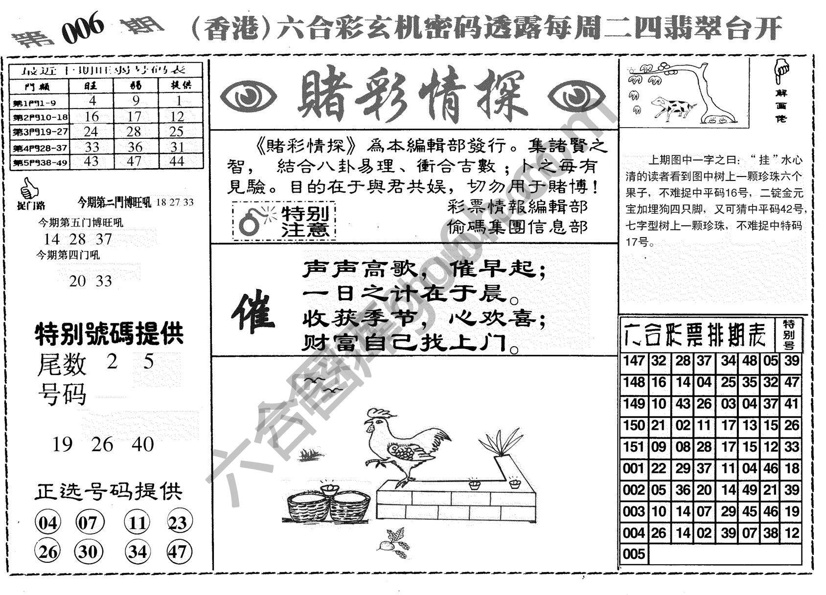 赌彩情探