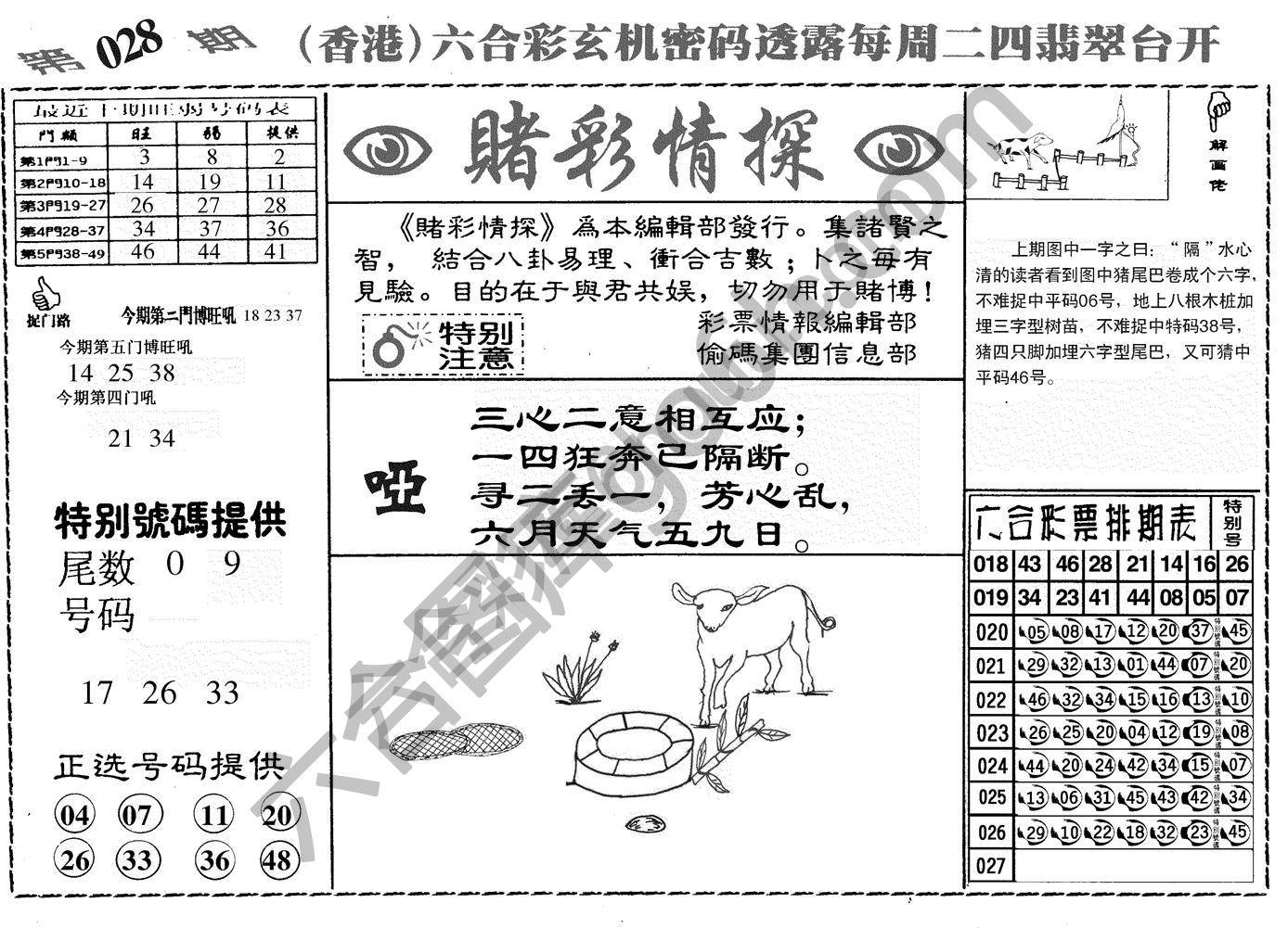 赌彩情探