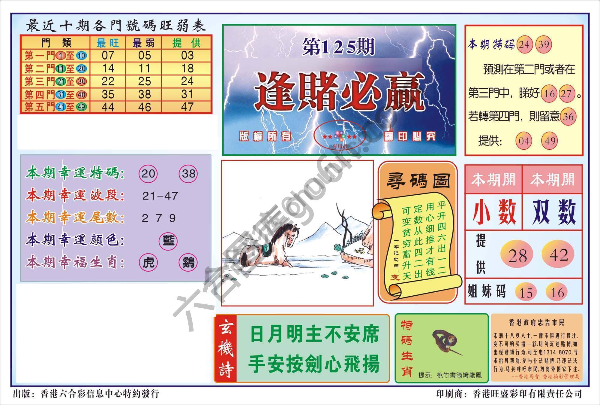 香港逢赌必羸