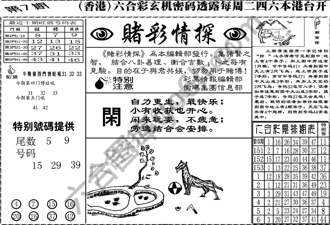 赌彩情探