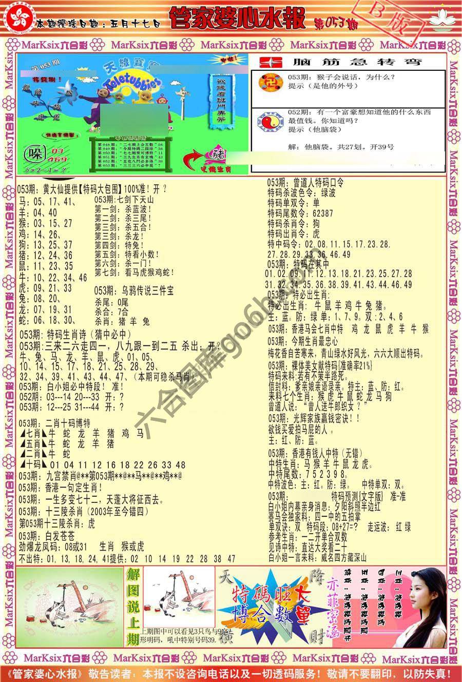 管家婆心水报