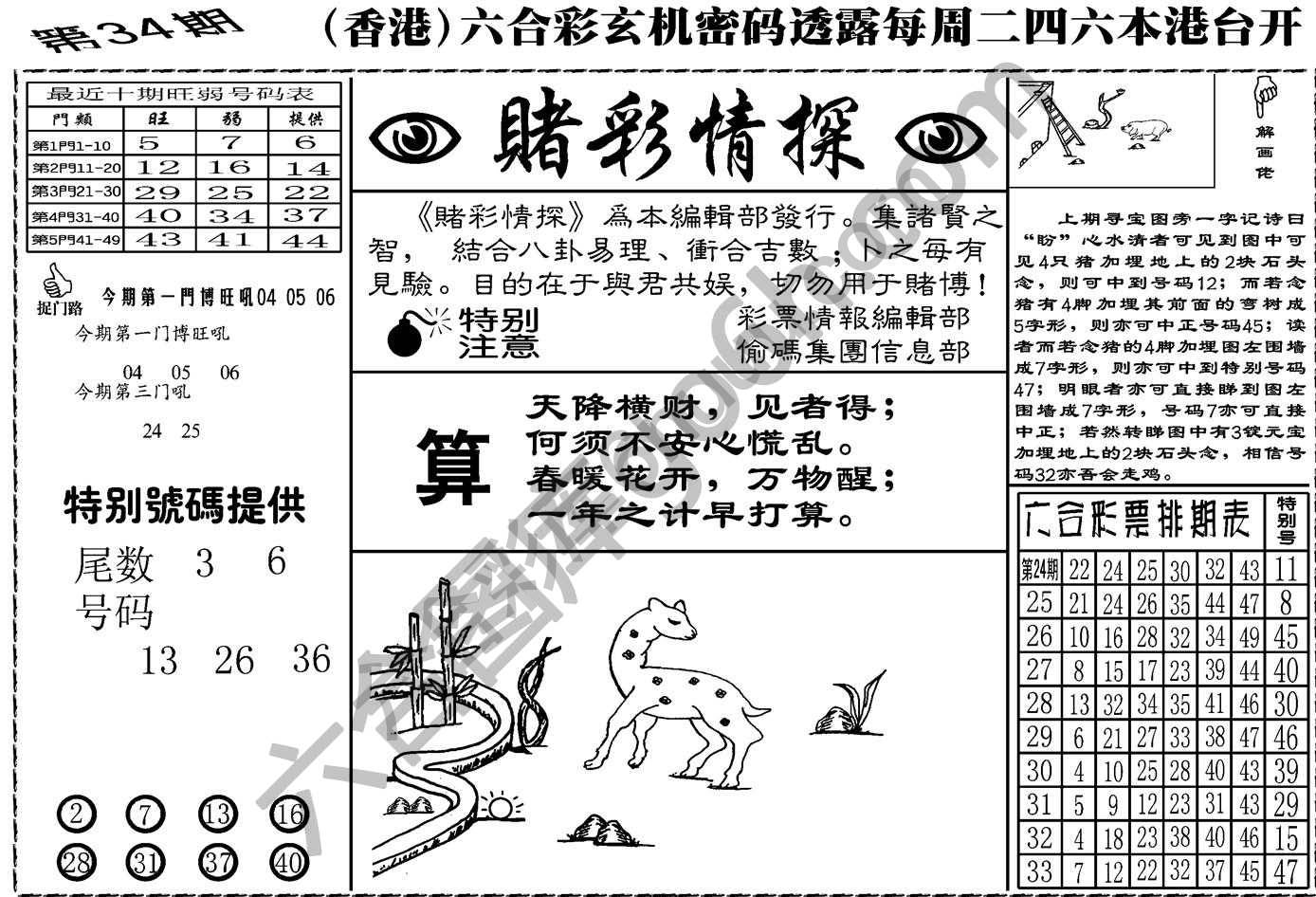 赌彩情探