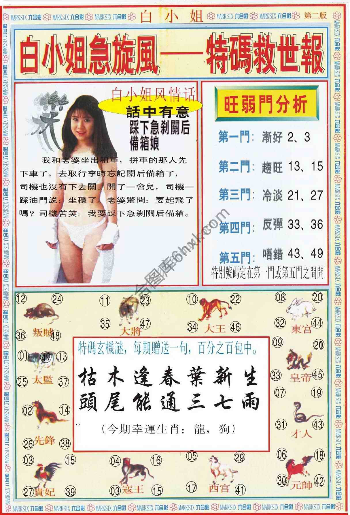 白小姐新特刊