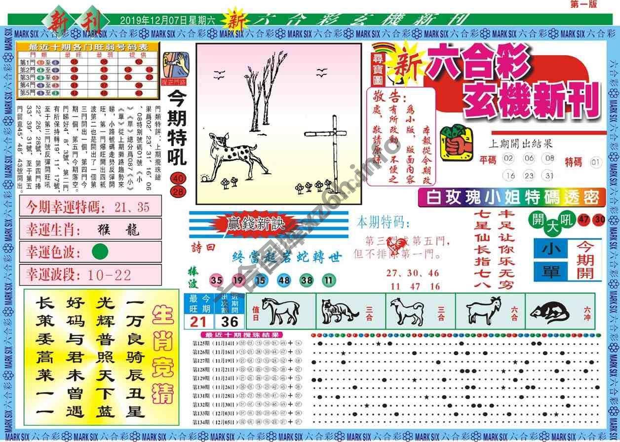 六合彩玄机新刊