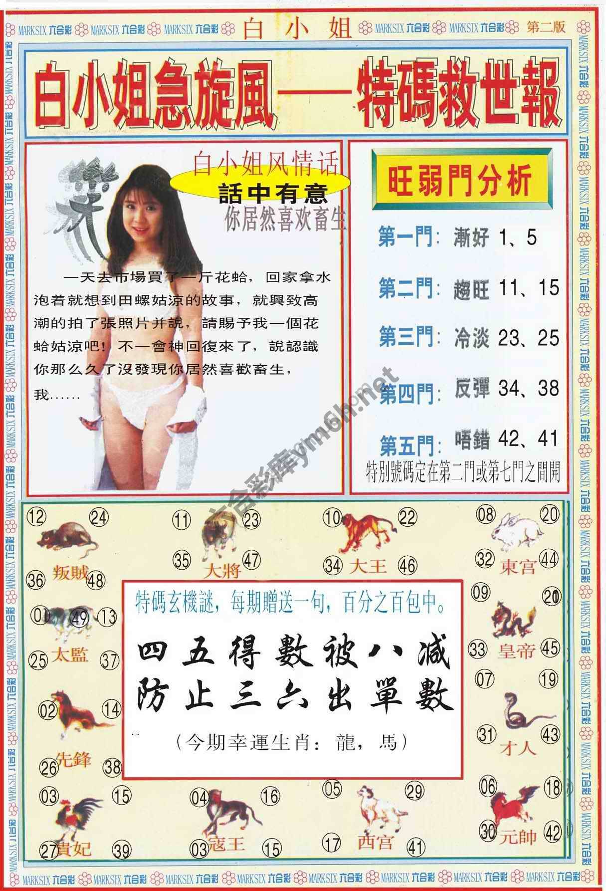 白小姐新特刊