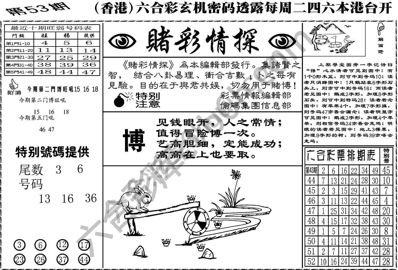 赌彩情探