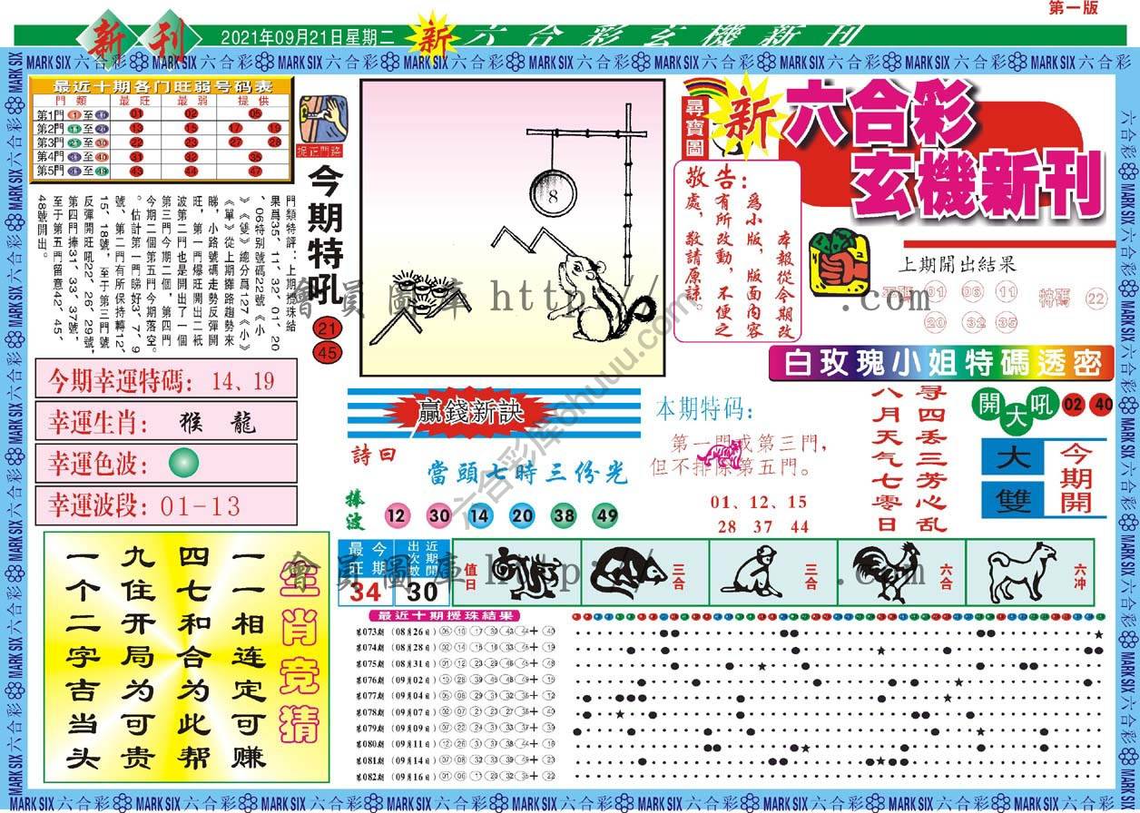 新六合彩特码新刊