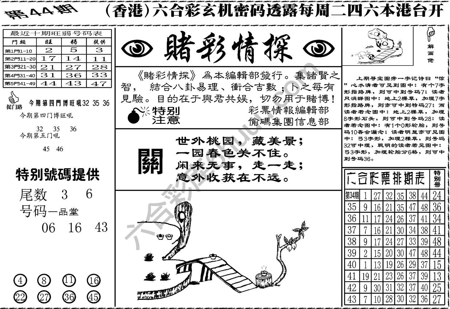 赌彩情探