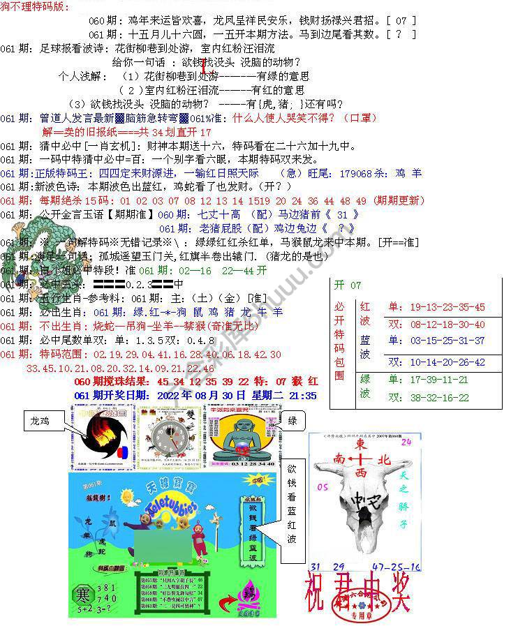 青龙五鬼报