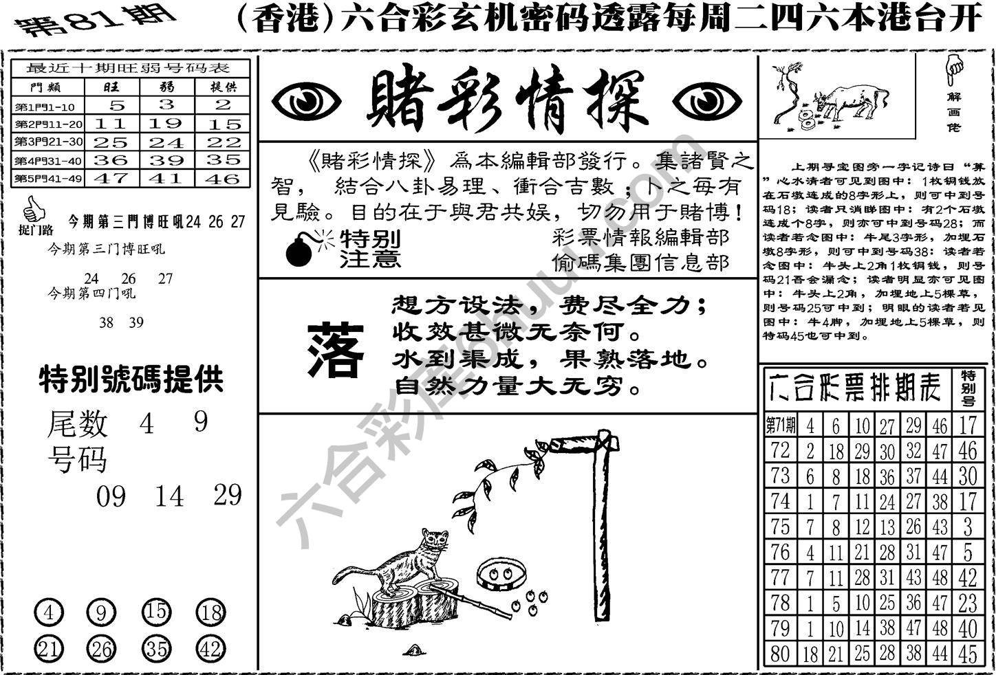 赌彩情探