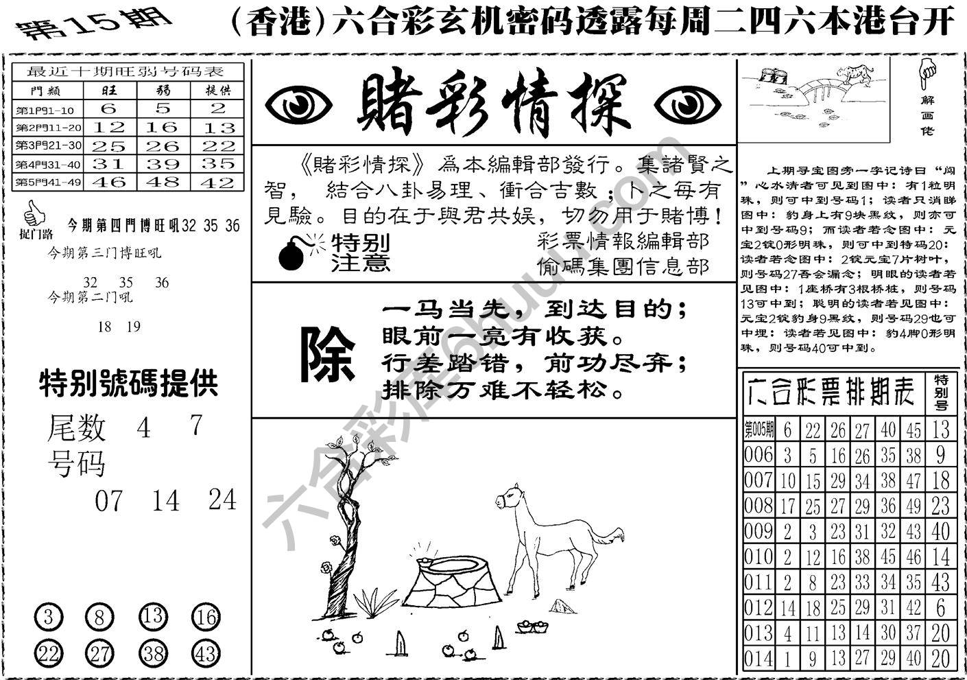 赌彩情探