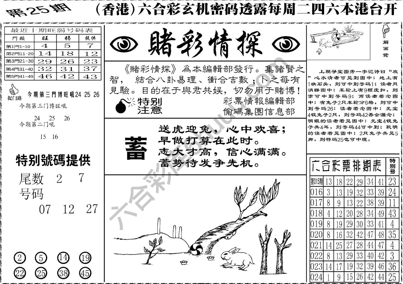 赌彩情探