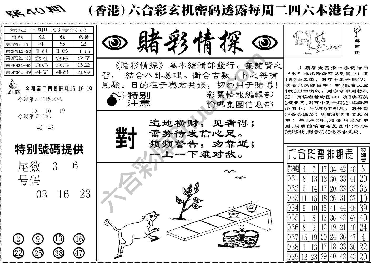 赌彩情探