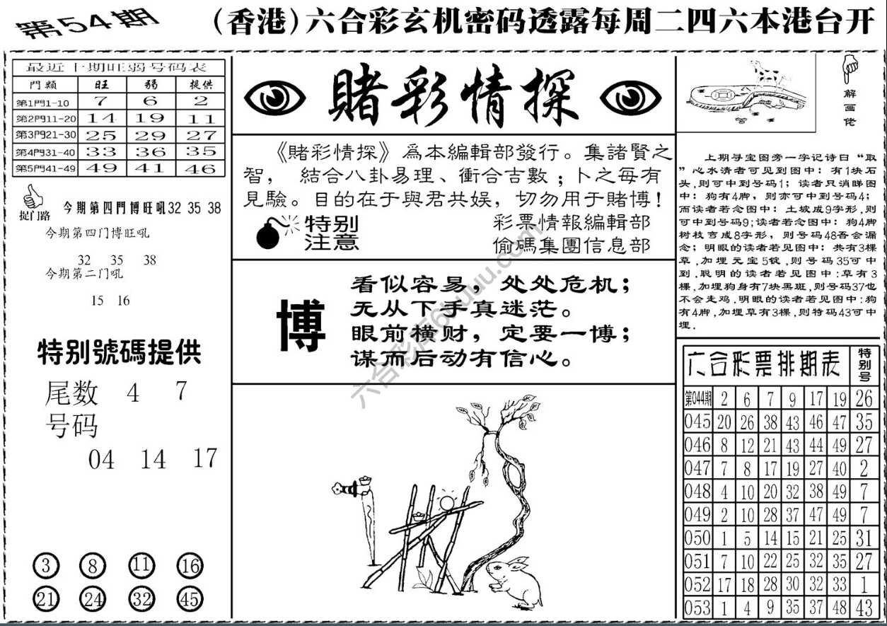 赌彩情探