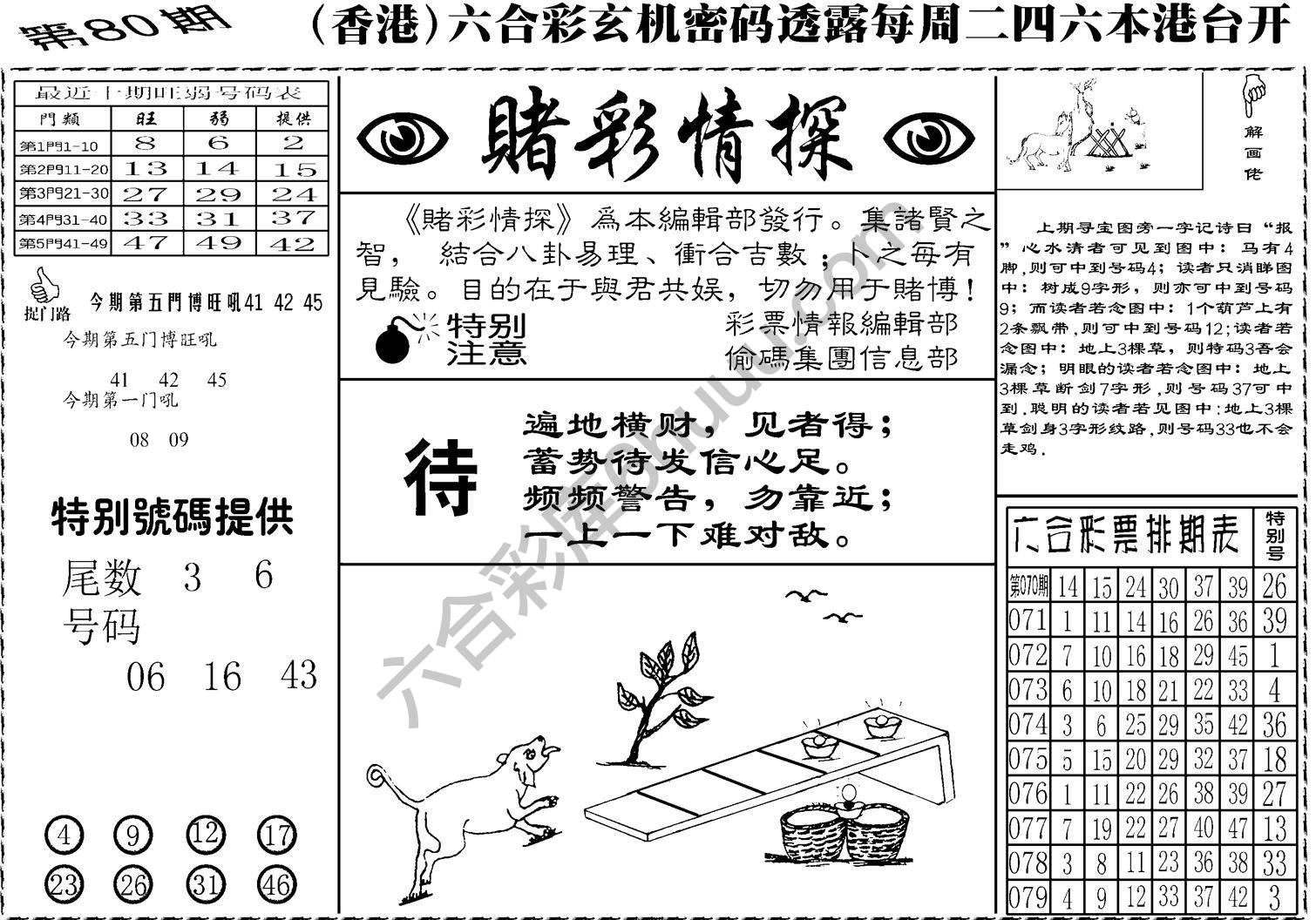 赌彩情探