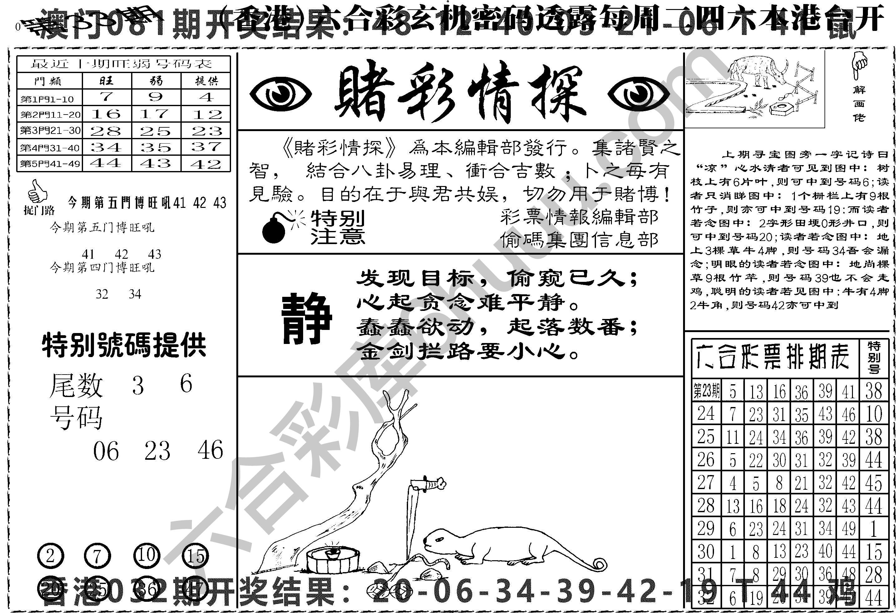 赌彩情探