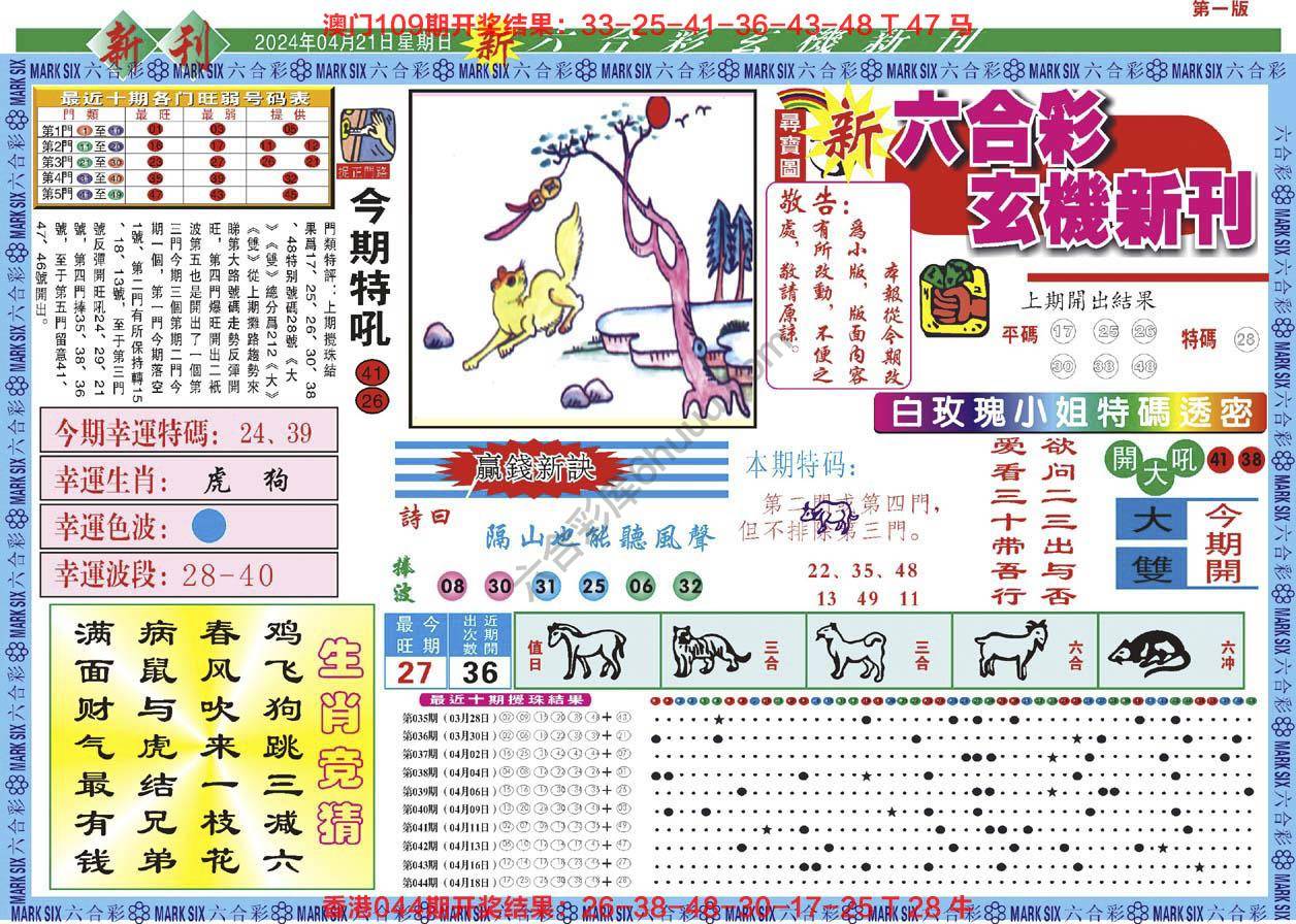 六合彩玄机新刊