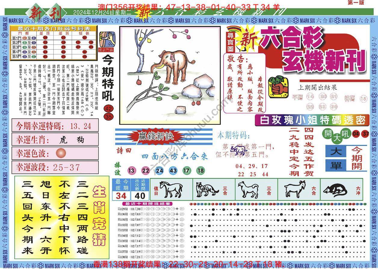 六合彩玄机新刊