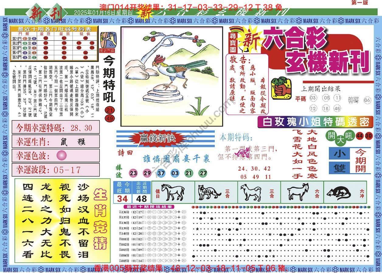 六合彩玄机新刊