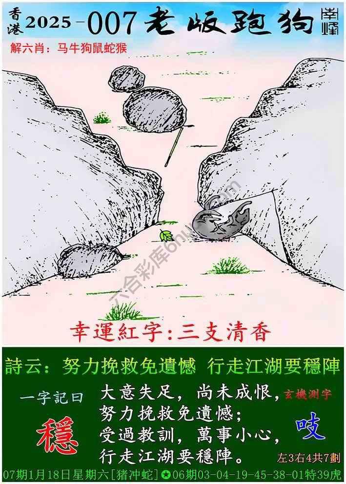 老版跑狗图