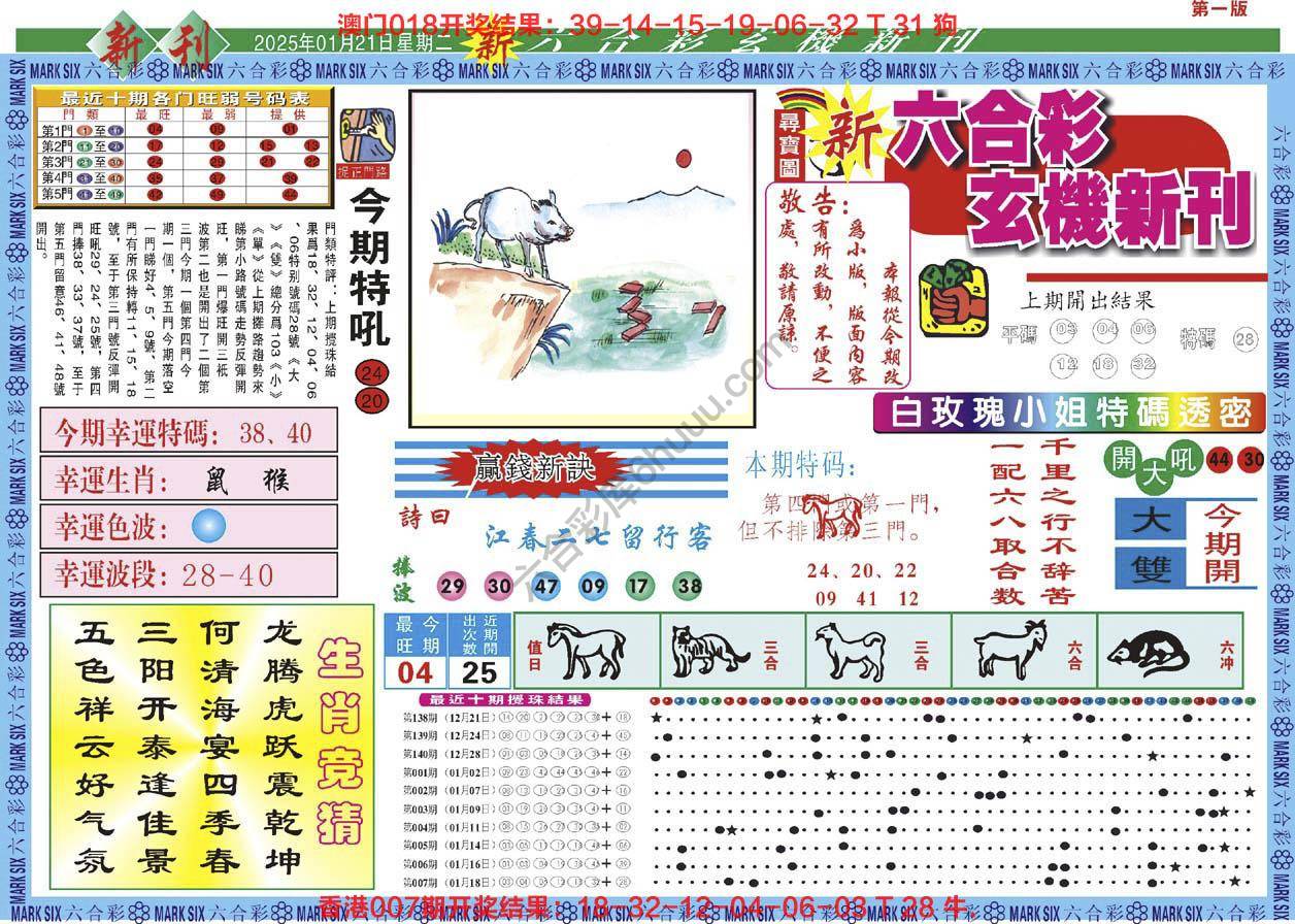 六合彩玄机新刊